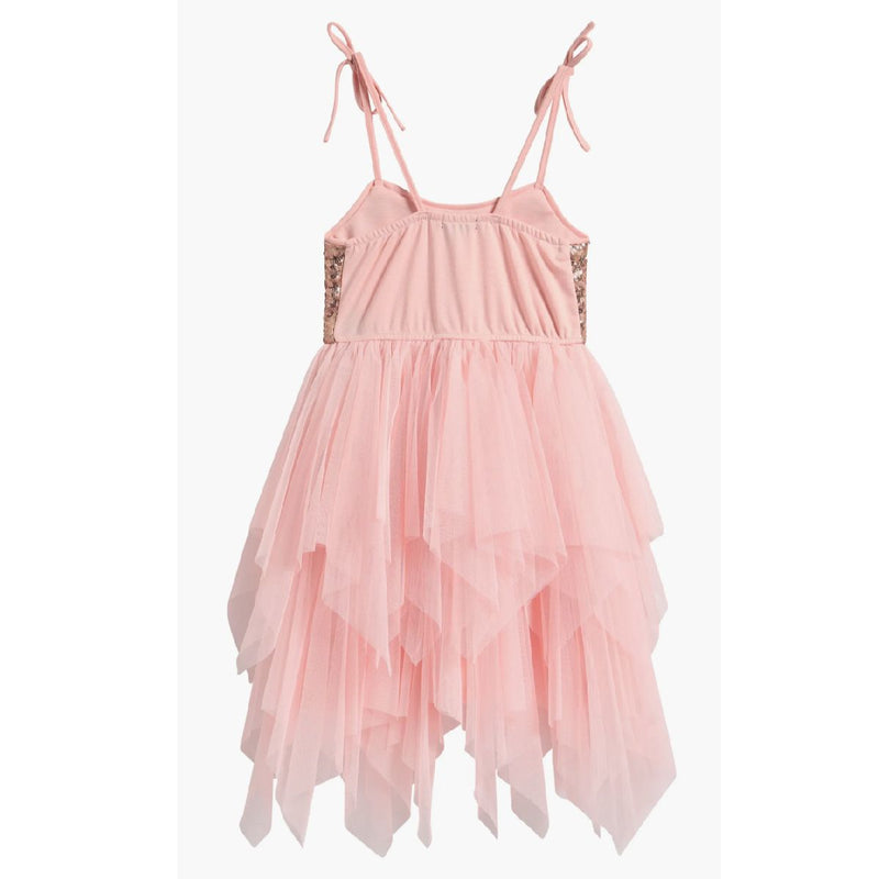 Tween Sequin Hankey Hem Dress