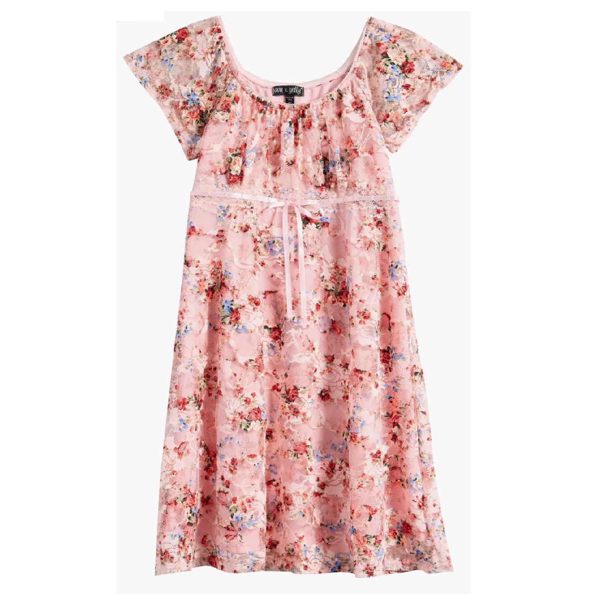 Tween Empire Waist Lace Dress | Shopify PINK / 8 Tween Empire Waist Lace Dress | Shopify PINK / 8