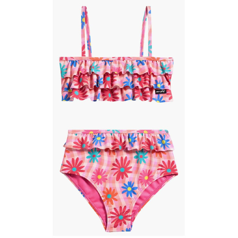 Girls Ruffle Two-Piece Swimsuit