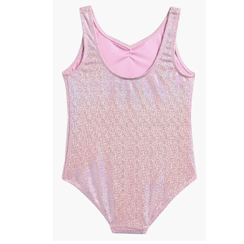 Girls Metallic One-Piece Swimsuit