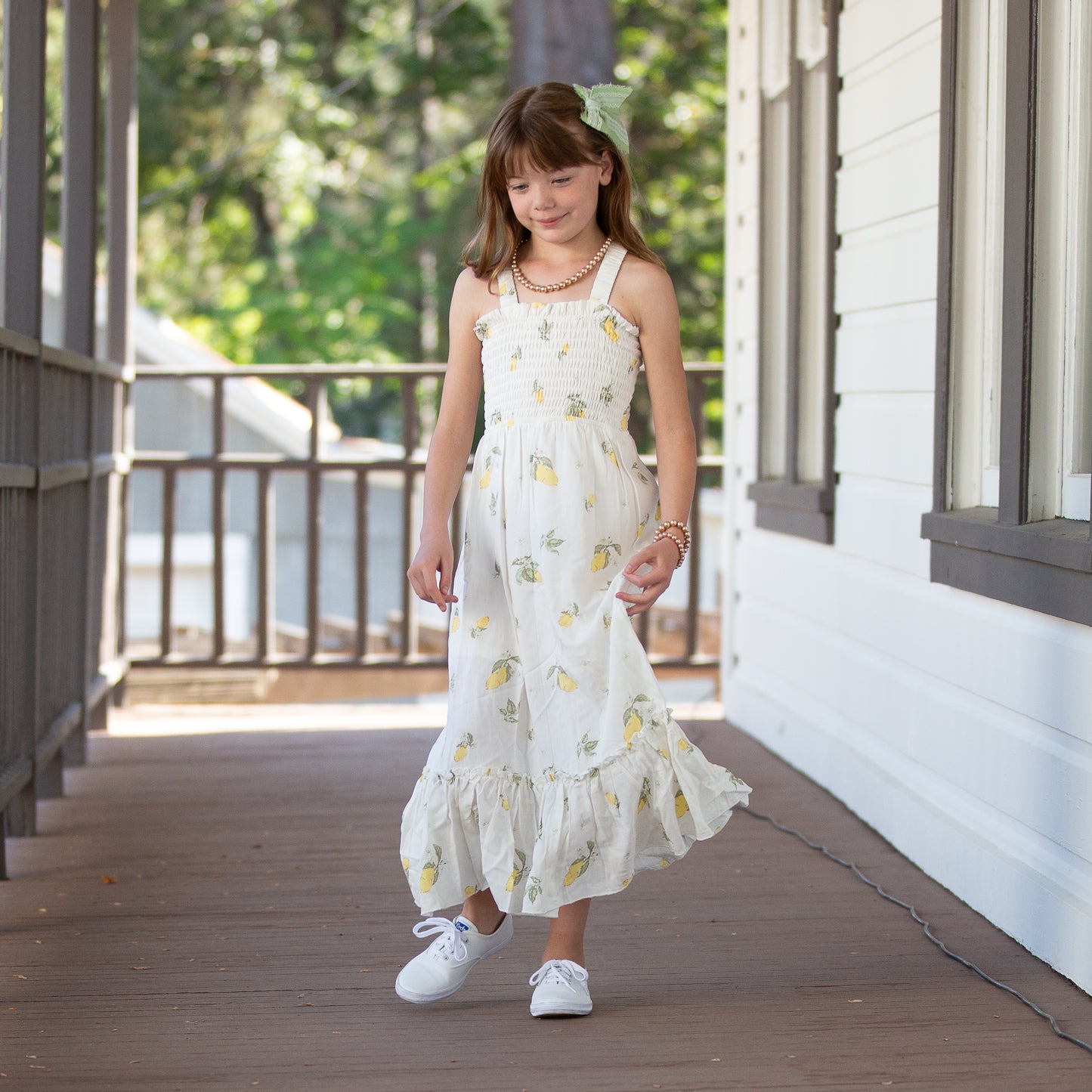Tween Smocked Tiered Sundress