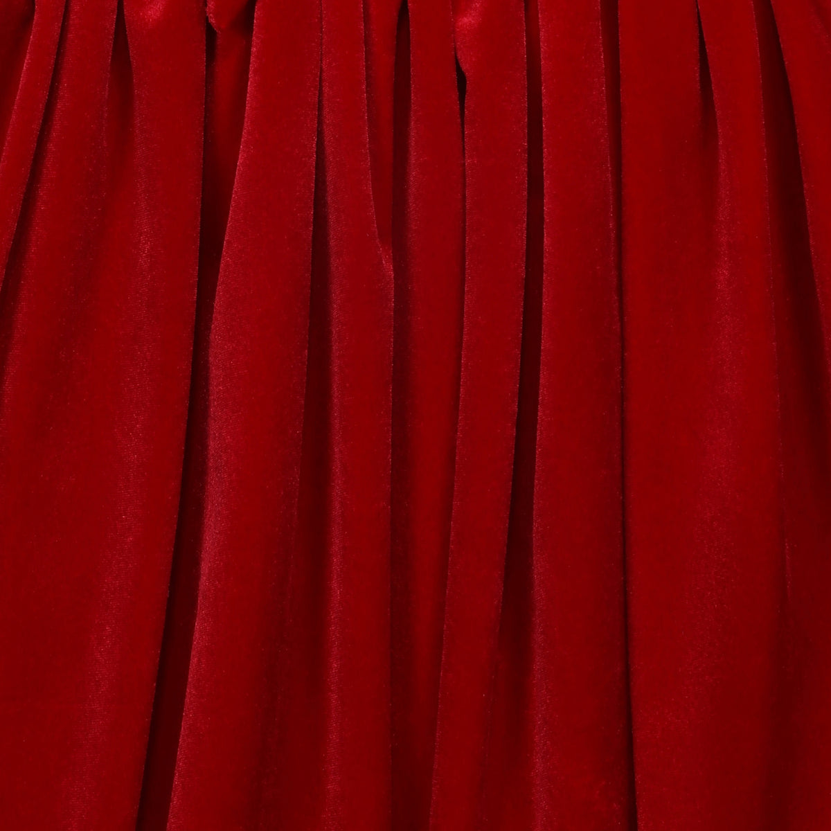 Red velvet fabric swatch