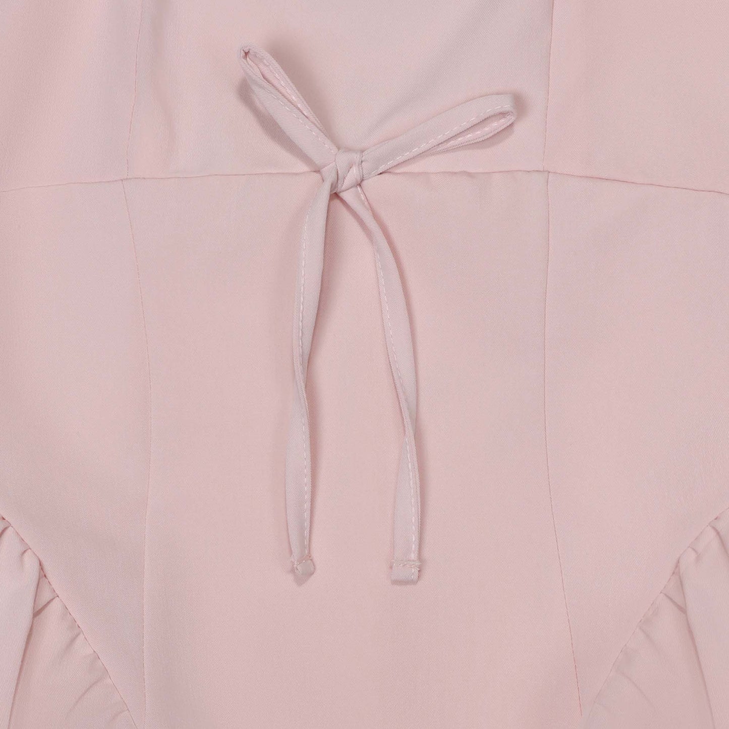 Tween Side Shirred Bow Front Dress