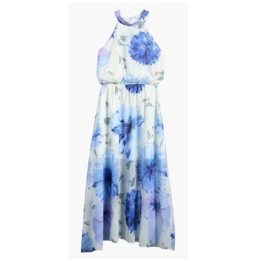 Tween Floral Halter Maxi Dress