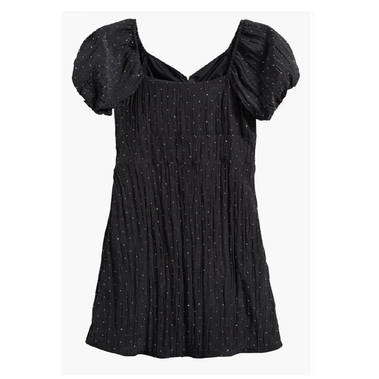 Tween Rhinestone Cutout Taffeta Party Dress