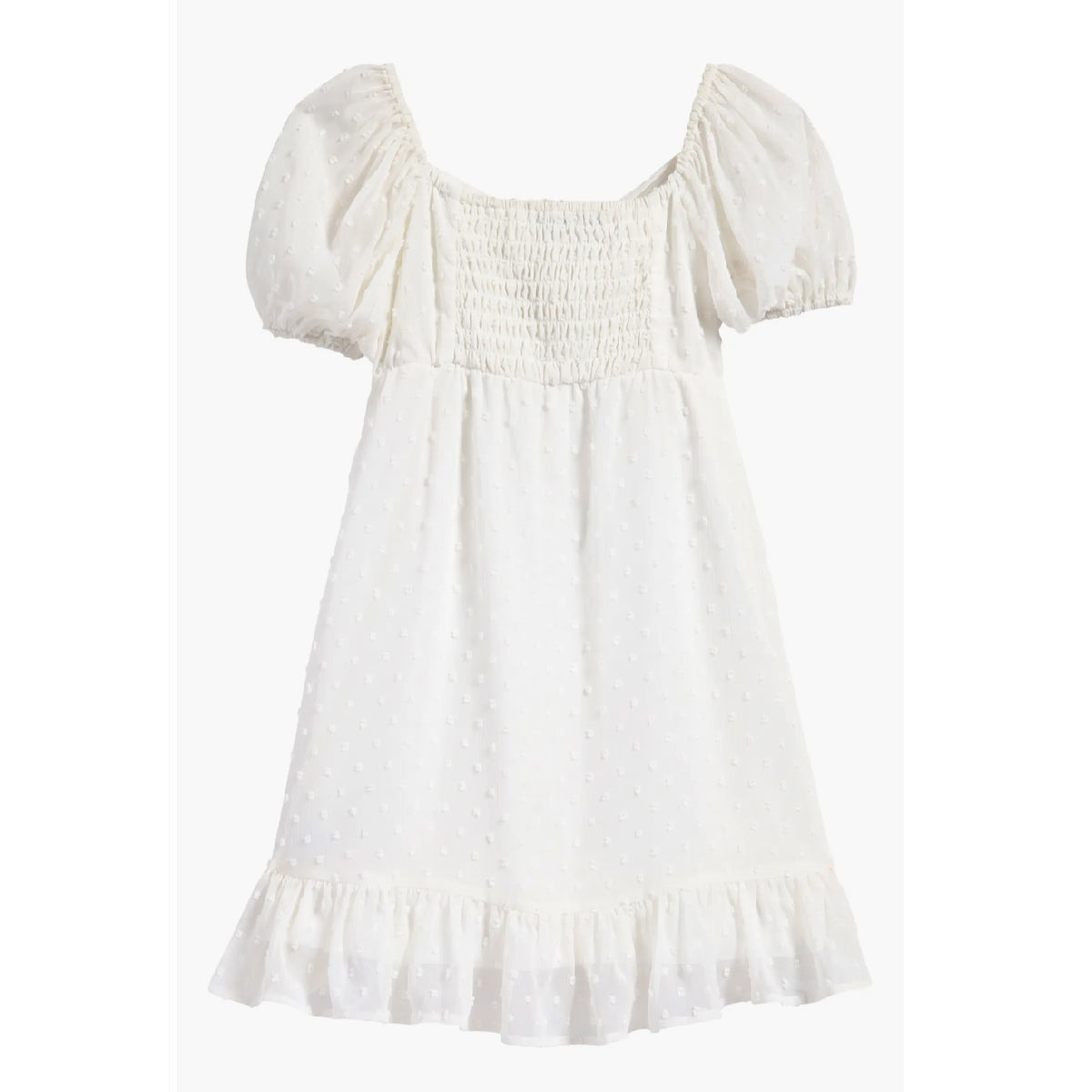 Tween Twist Front Clip Dot Party Dress