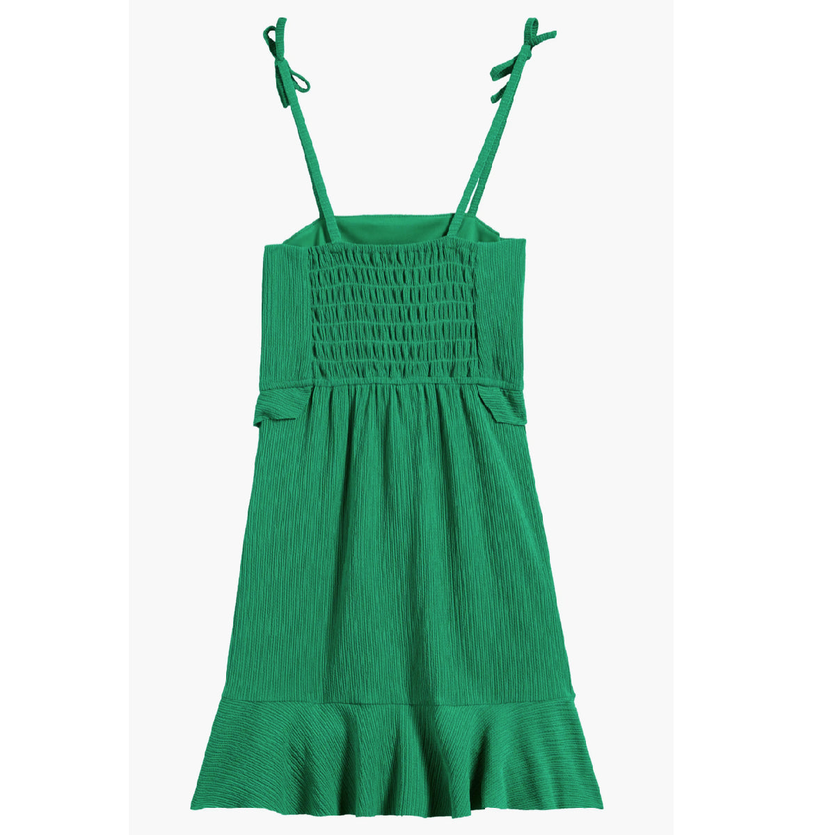 Tween Textured Knit Ruffle Dress