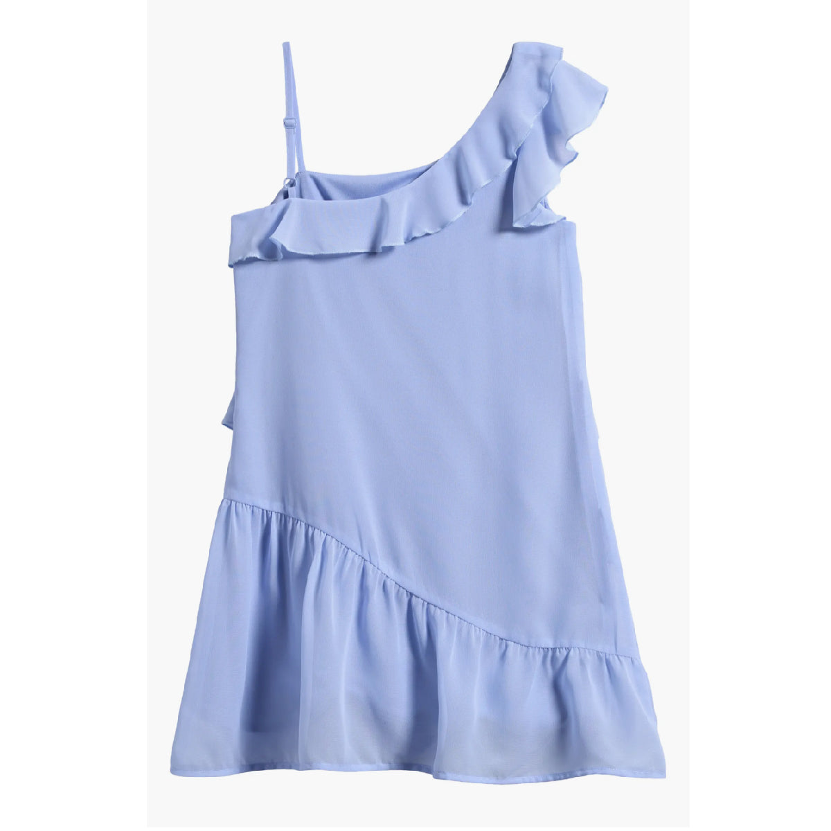Tween One-Shoulder Ruffle Dress