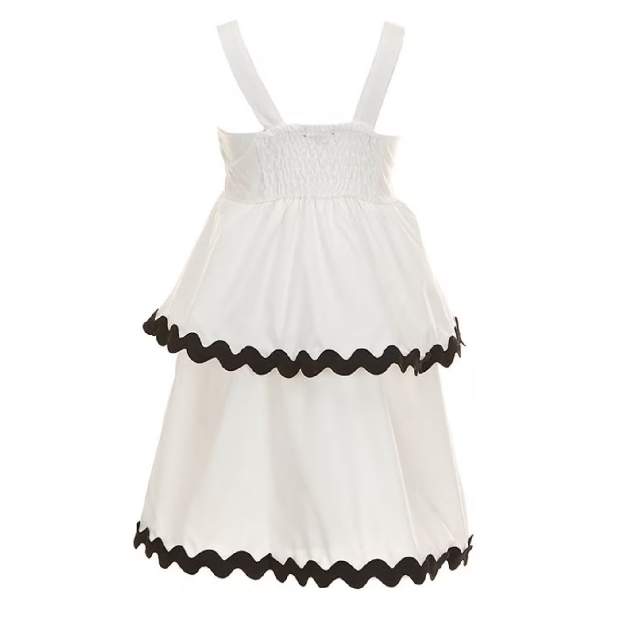 Tween Sleeveless Ric Rac Drop Waist Dress