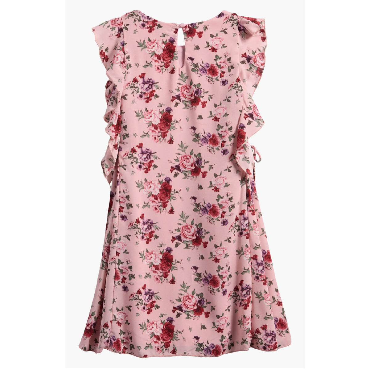 Tween Printed Ruffle Shift Dress