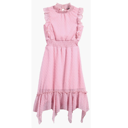 Tween Clip Dot Hankey Maxi Dress