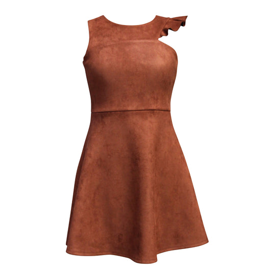 Tween Techno Suede Scuba Dress