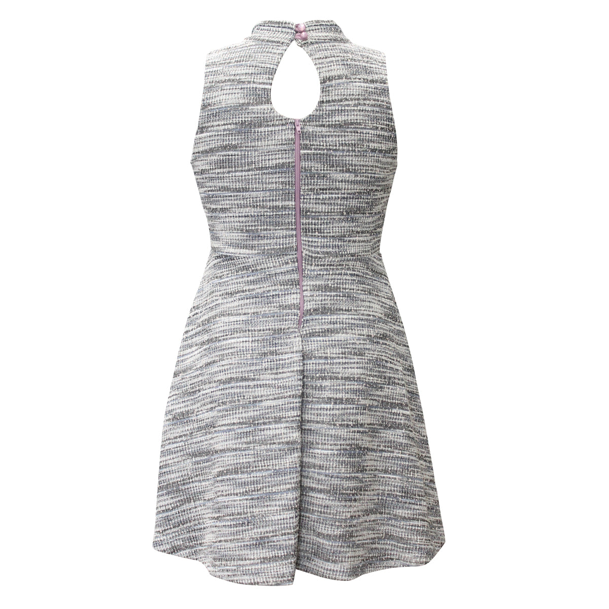 Tween Lurex Boucle Mock Neck Skater Dress