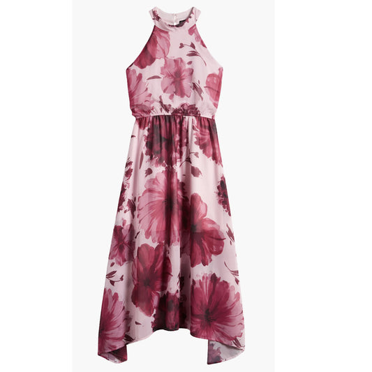 Tween Mock Neck Maxi Dress