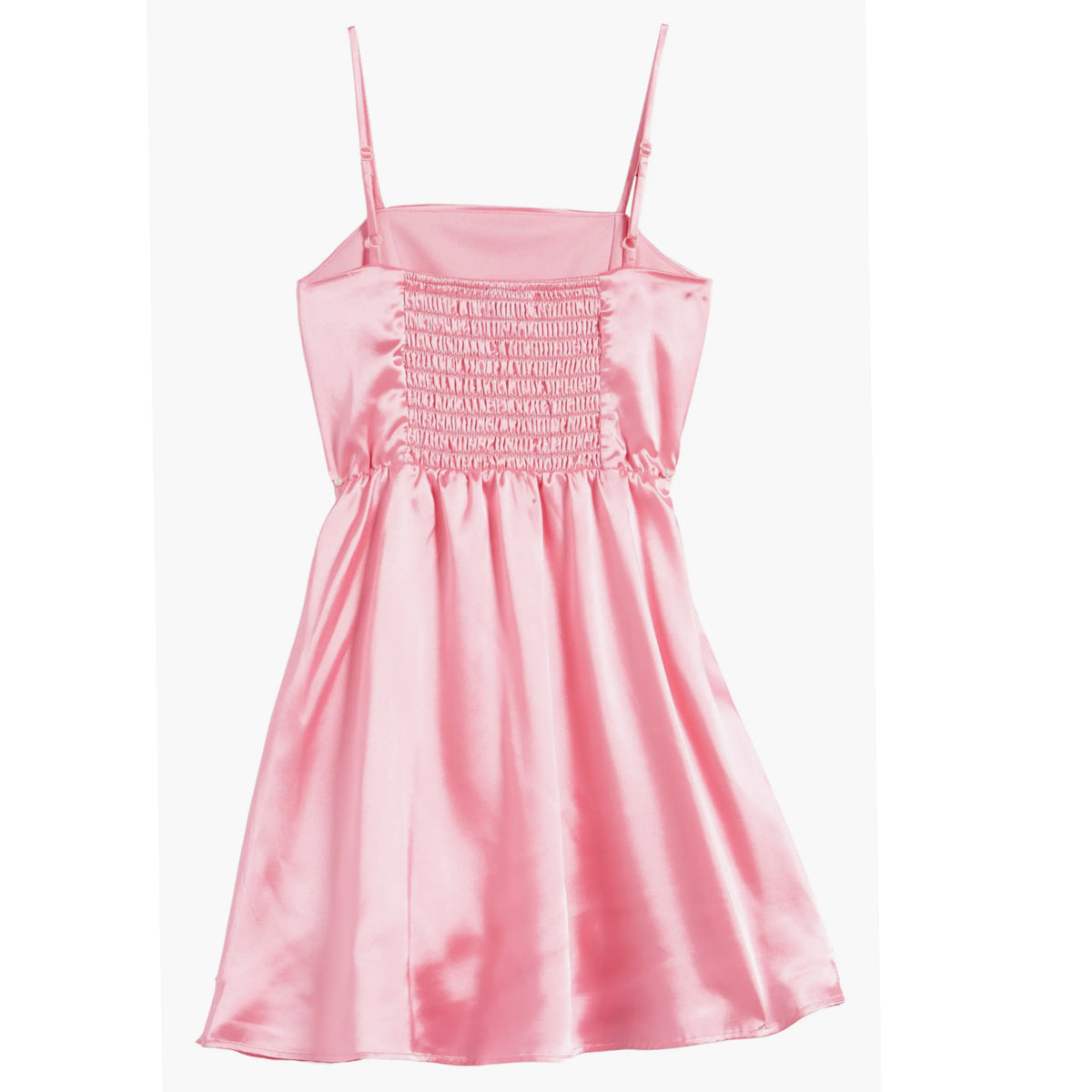 Tween Satin Baby Doll Dress Barbie Pink