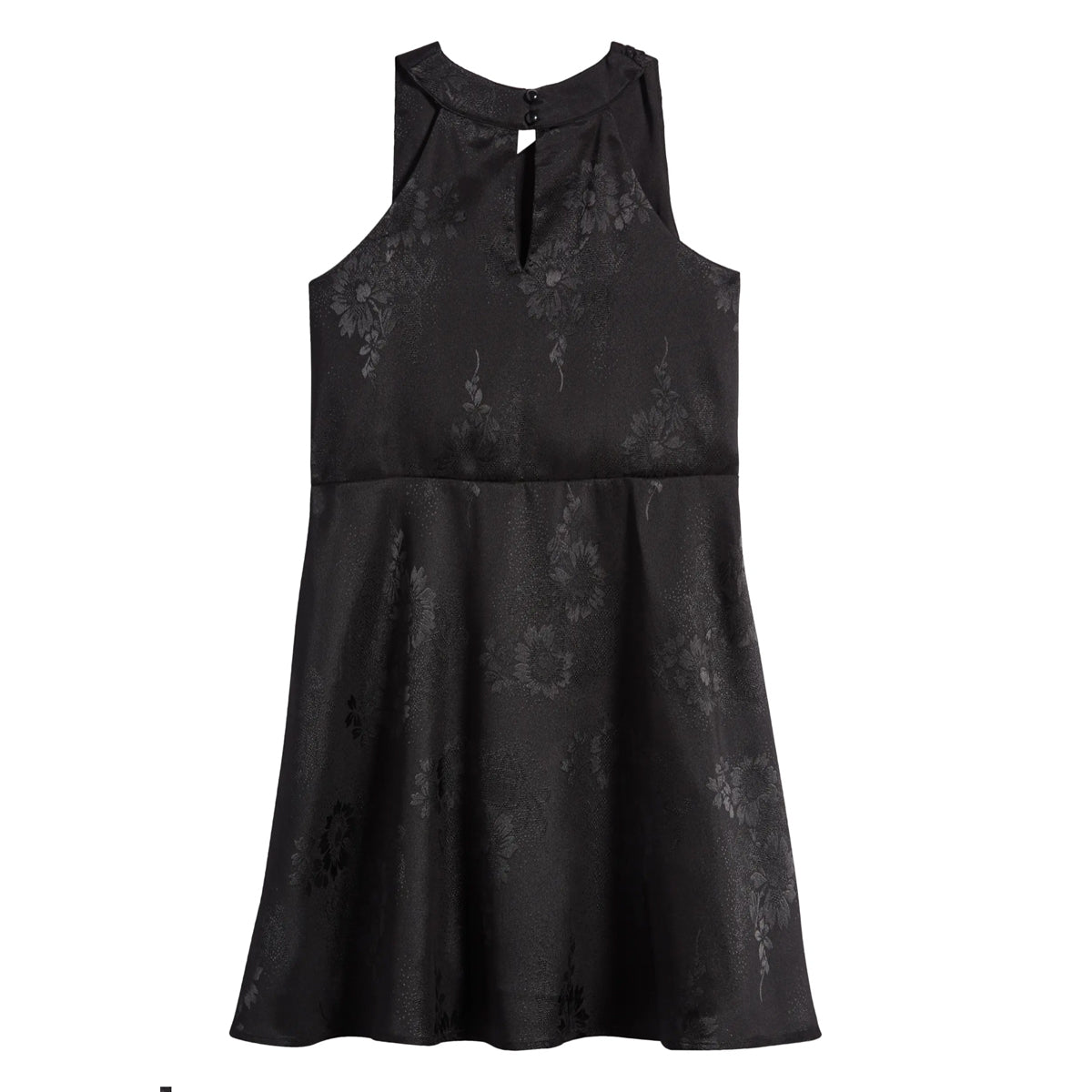 Tween Embossed Satin A-line Dress