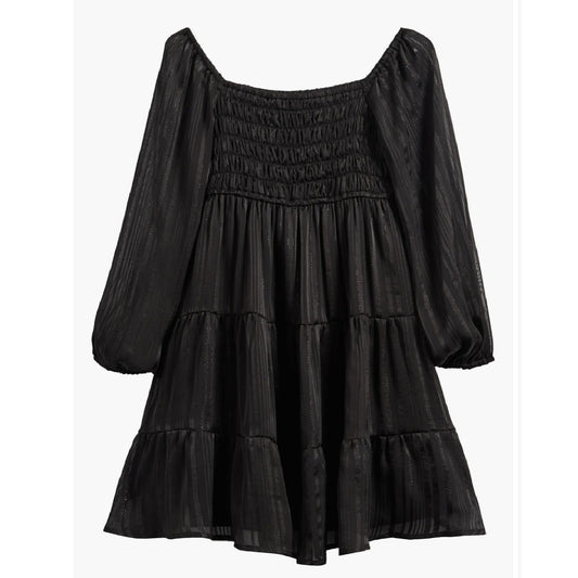 Tween Swiss Dot Long Sleeve Dress