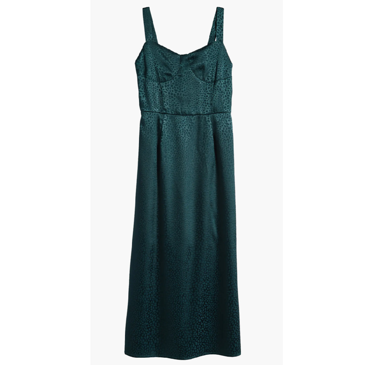 Ava & Yelly Satin Jacquard Maxi Party Dress - Big Girl - Green - 8 Ava & Yelly Satin Jacquard Maxi Party Dress - Big Girl - Green - 8
