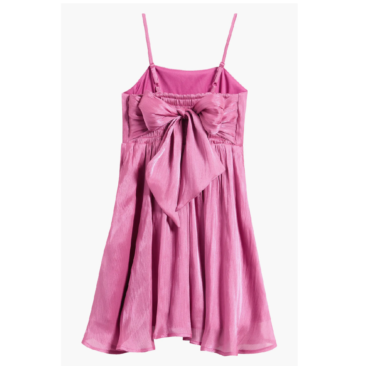 Tween Shimmer Crinkle Babydoll Party Dress