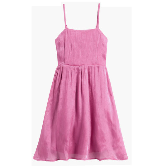 Tween Shimmer Crinkle Babydoll Party Dress