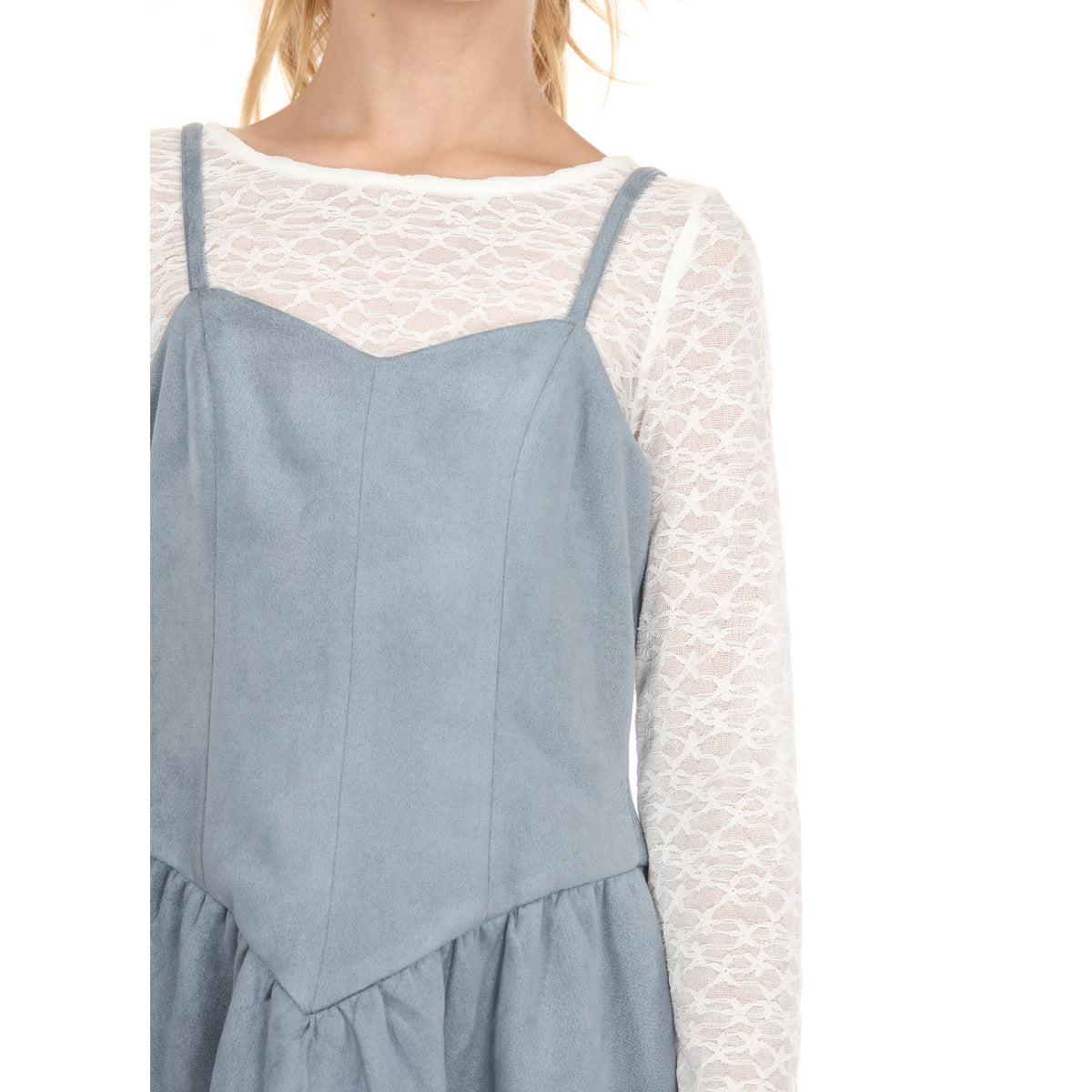 Tween Suede V-Front 2Pc
