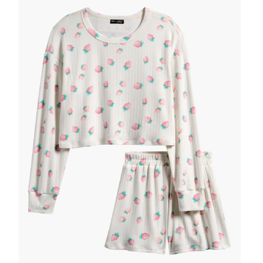 Tween Long Sleeve Top & Shorts Set