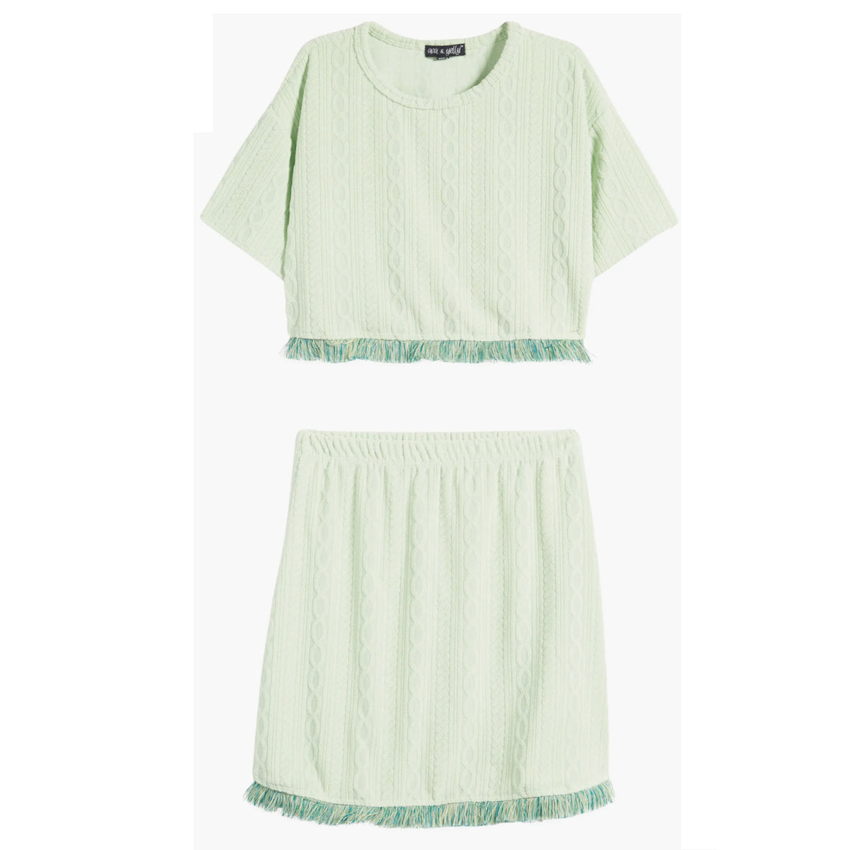 Tween 2pc Swim Cover-Up with Fringe