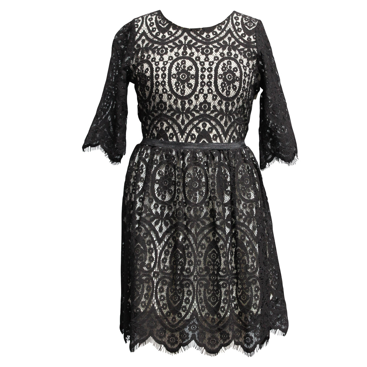 black and white lace skater dress Skater Dress - Skater klnning