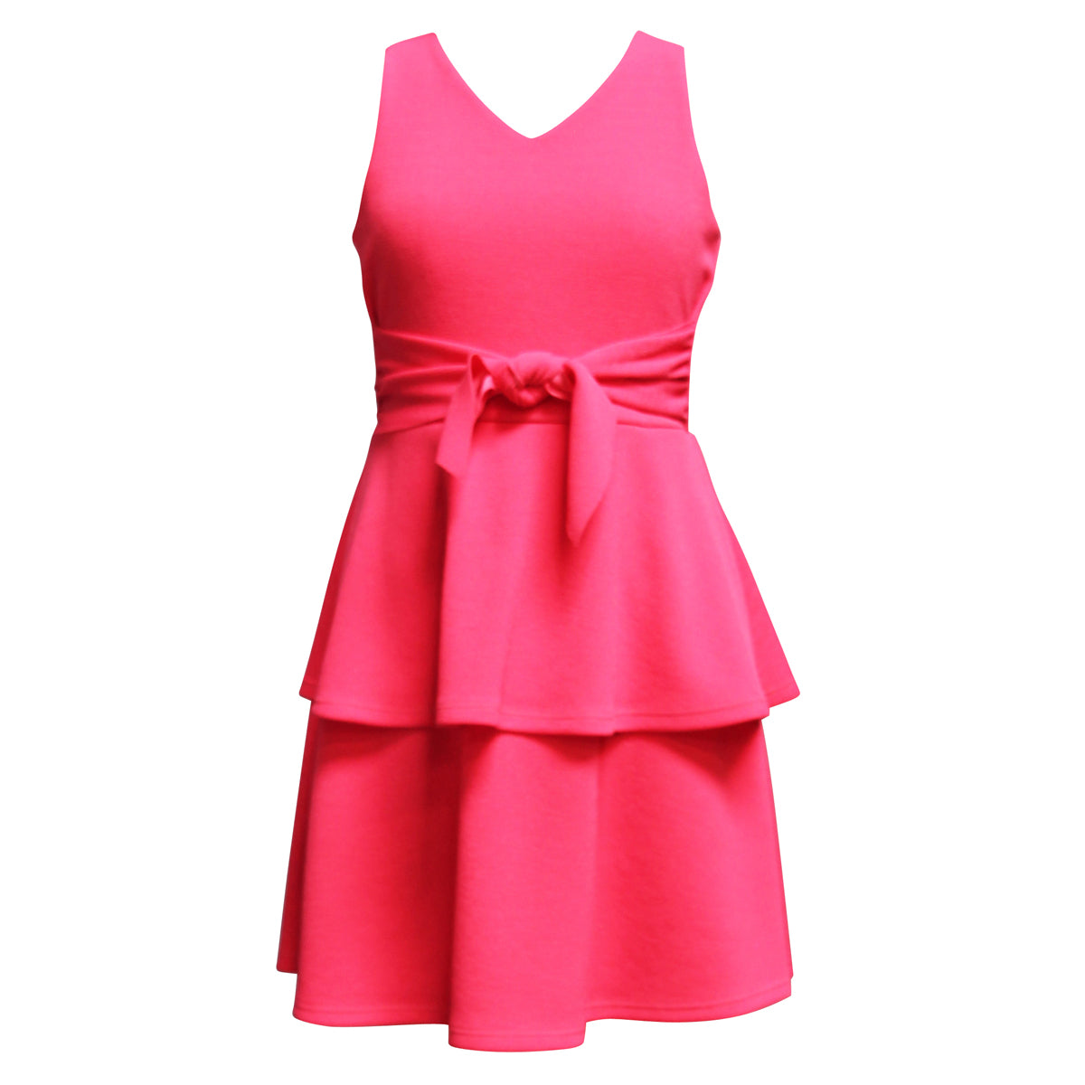 Ava & Yelly Kids' Sleeveless Knit Peplum Dress in Bright Coral at Nordstrom, Size 16 Ava & Yelly Kids' Sleeveless Knit Peplum Dress in Bright Coral at Nordstrom, Size 16