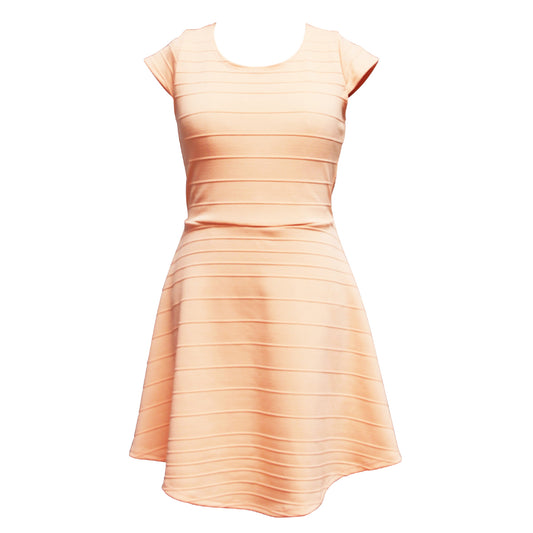 Tween Short Sleeve Lace-Up Skater Dress