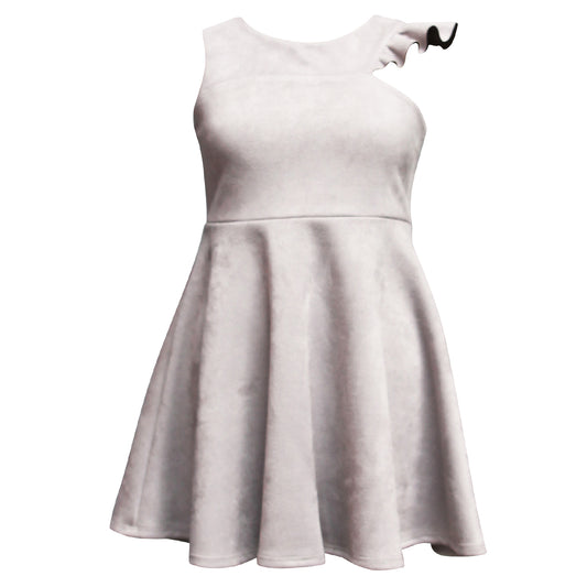 Tween Techno Suede Scuba Dress