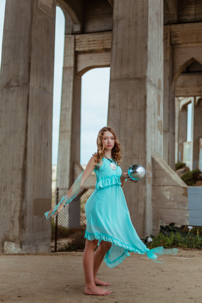 Tween Pop-Over Maxi with Ruffles