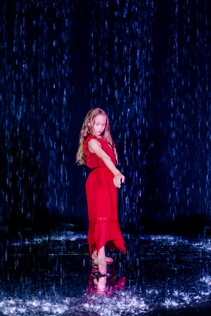 Tween Clip Dot Hankey Maxi Dress