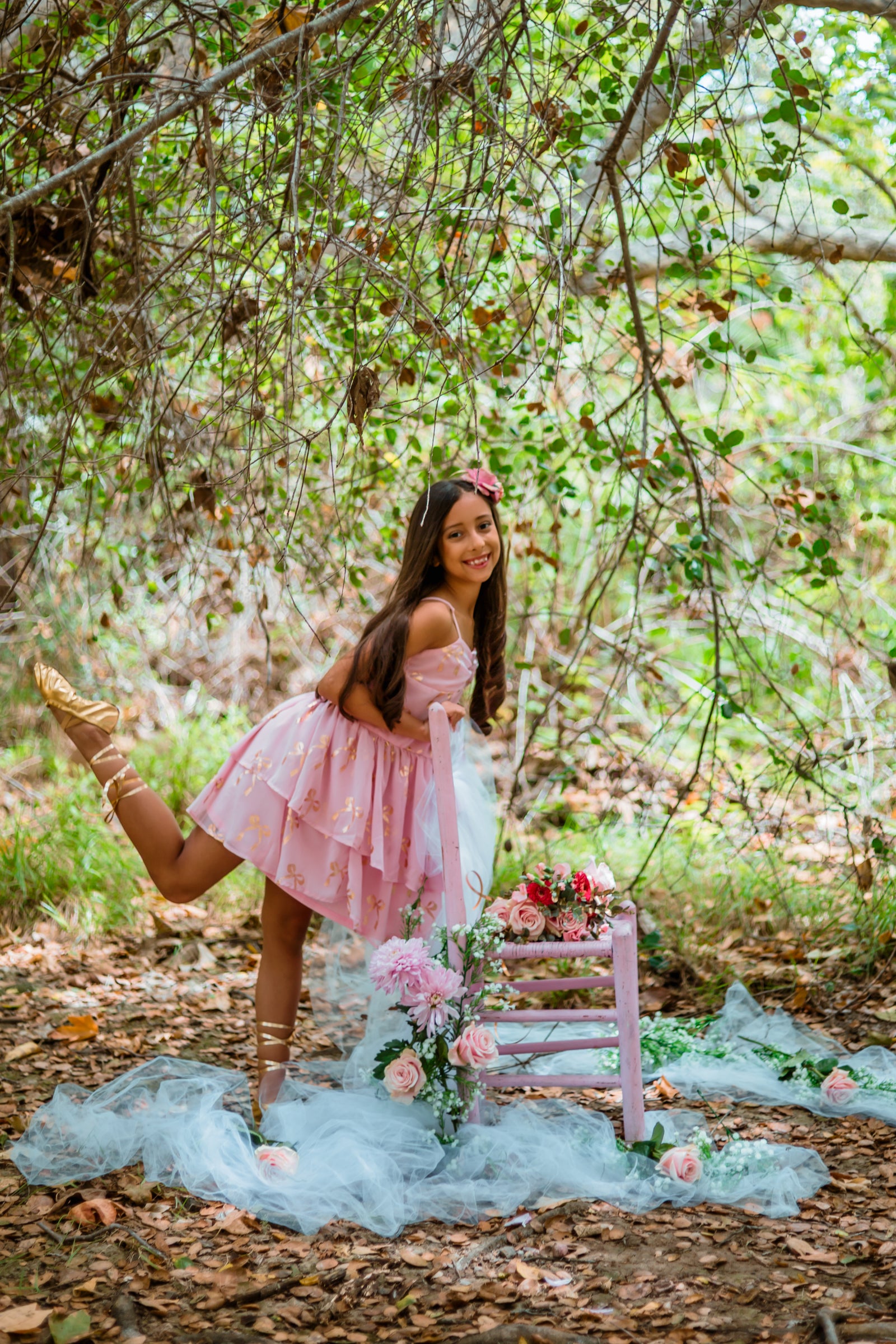 Tweens Twist Front Party Dress