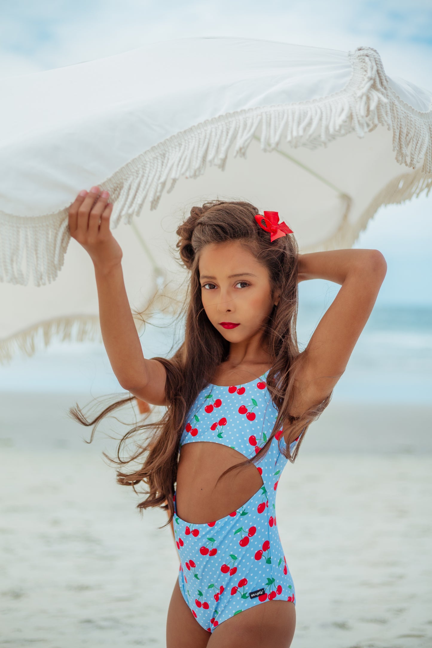 Girls Cutout One-Piece Swimsuit