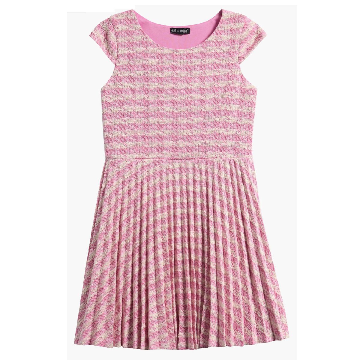 pink dresses for tweens Tween Pleated Skater Dress