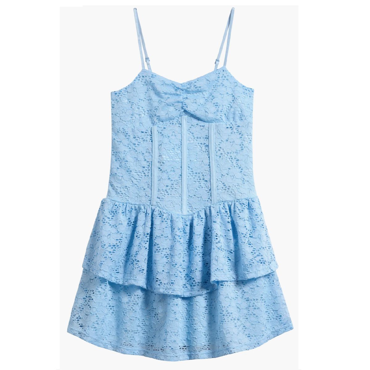 Y1263105 LT BLUE BEST SELLER CATALOG DRESSES FAIRE NEW TICKTOK TWEEN SHOP VERISHOP