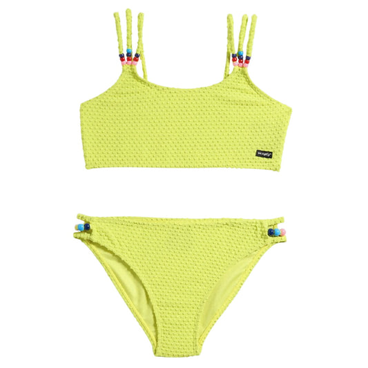 SY125018 NEON YELLOW SWIM BEST SELLER BIKINI CATALOG FAIRE NEW TICKTOK TWEEN VERISHOP