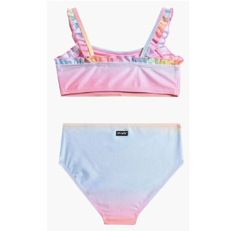Girls Ruffle Two-Piece Swimsuit