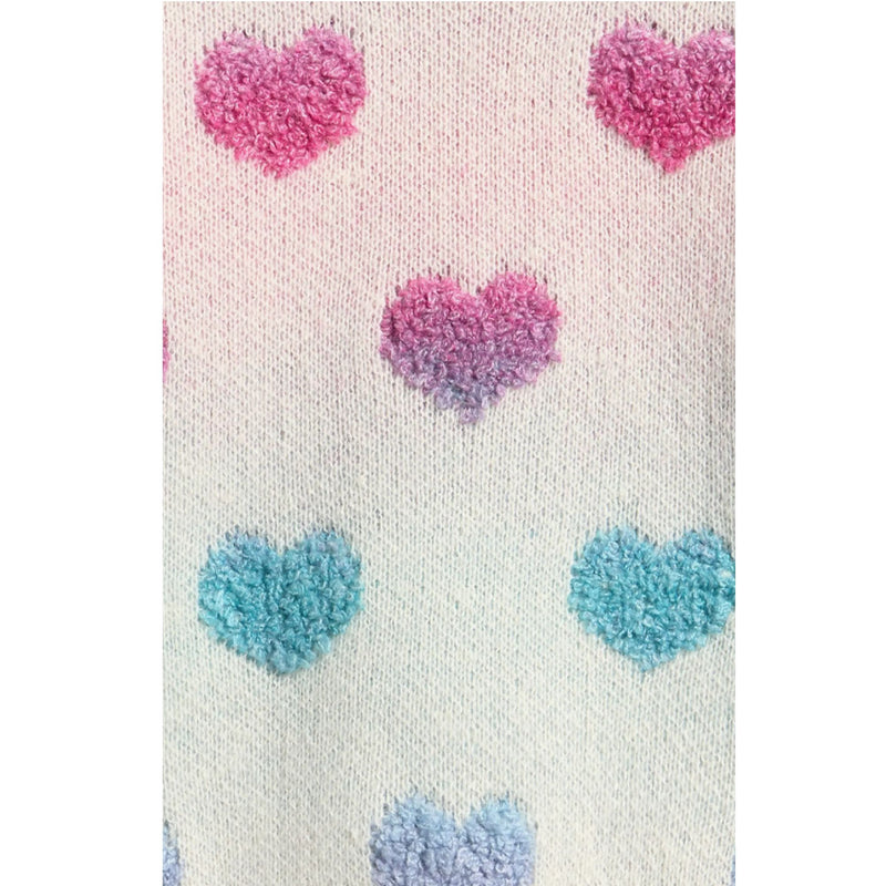 Girls Ombre Heart Sweater