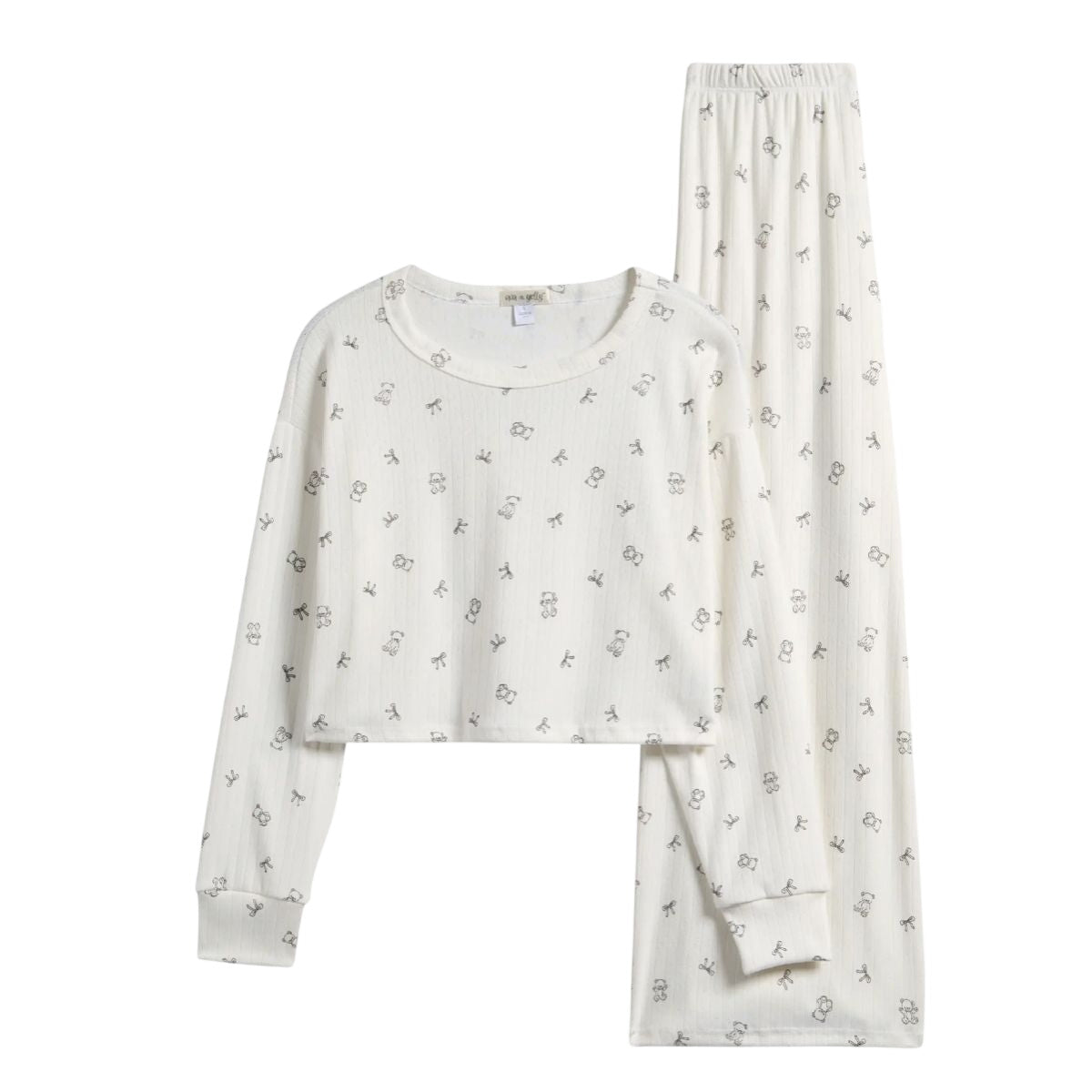 YPJ3016 GREY BEST SELLER FAIRE NEW SLEEPWEAR TICKTOK TWEEN VERISHOP