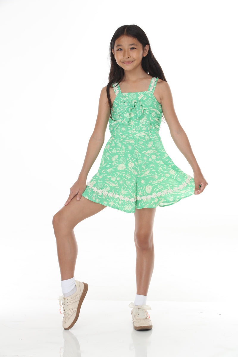 Tween Knot Front Romper