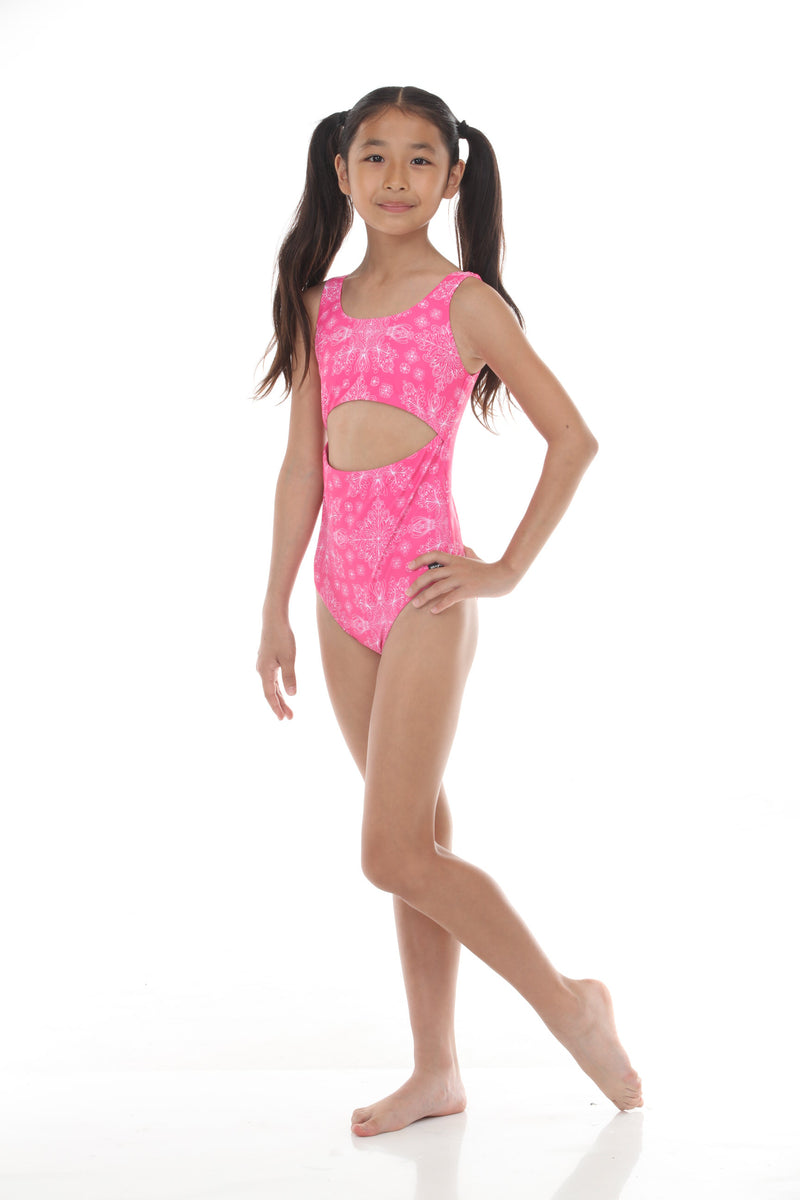 Tween Cutout One-Piece Swimsuit