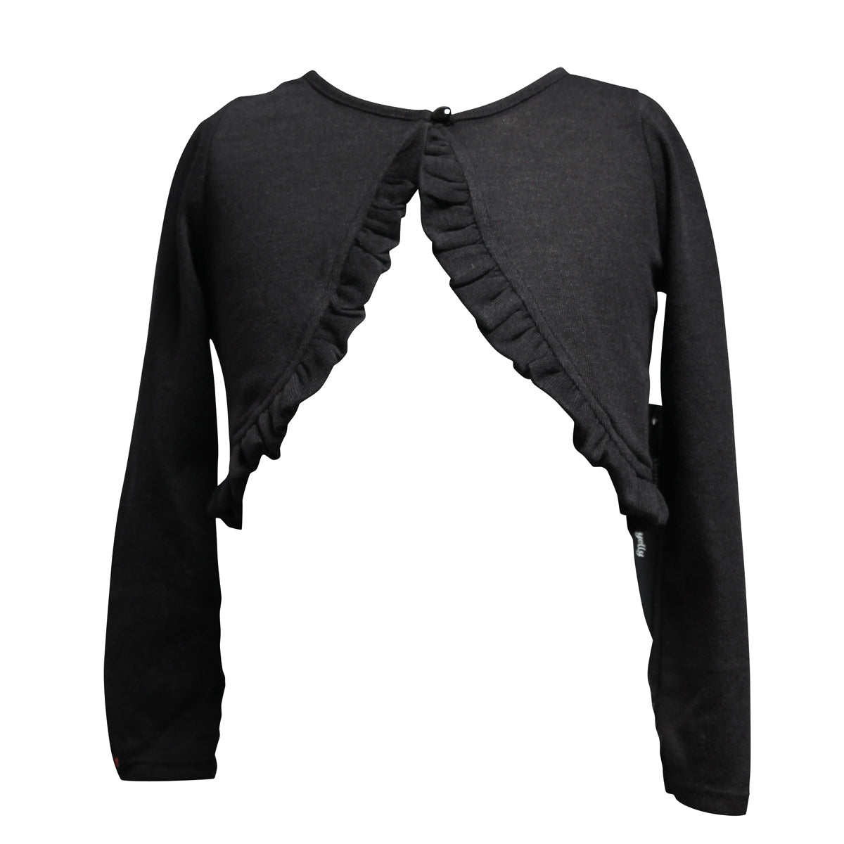 Girls Ruffle Front Cardigan