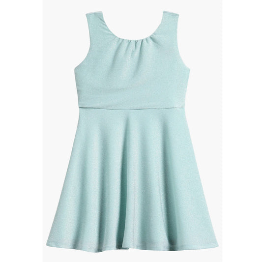 Girls Knit Lurex Skater Dress
