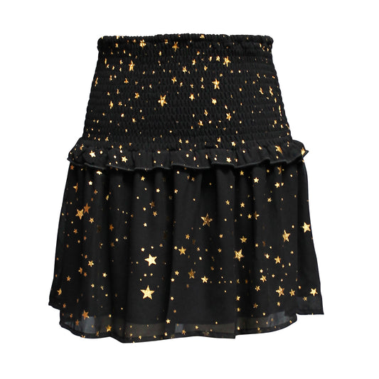 Star Smocked Waist Printed Skirt