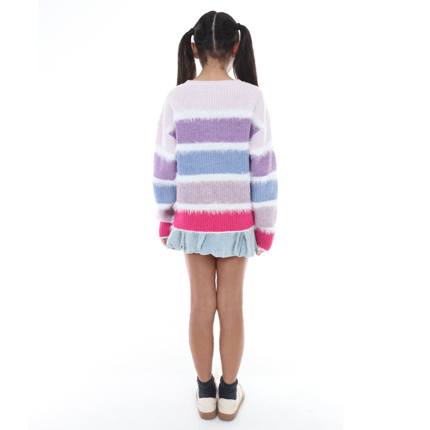 Tween Longsleeve Multistripe Sweater