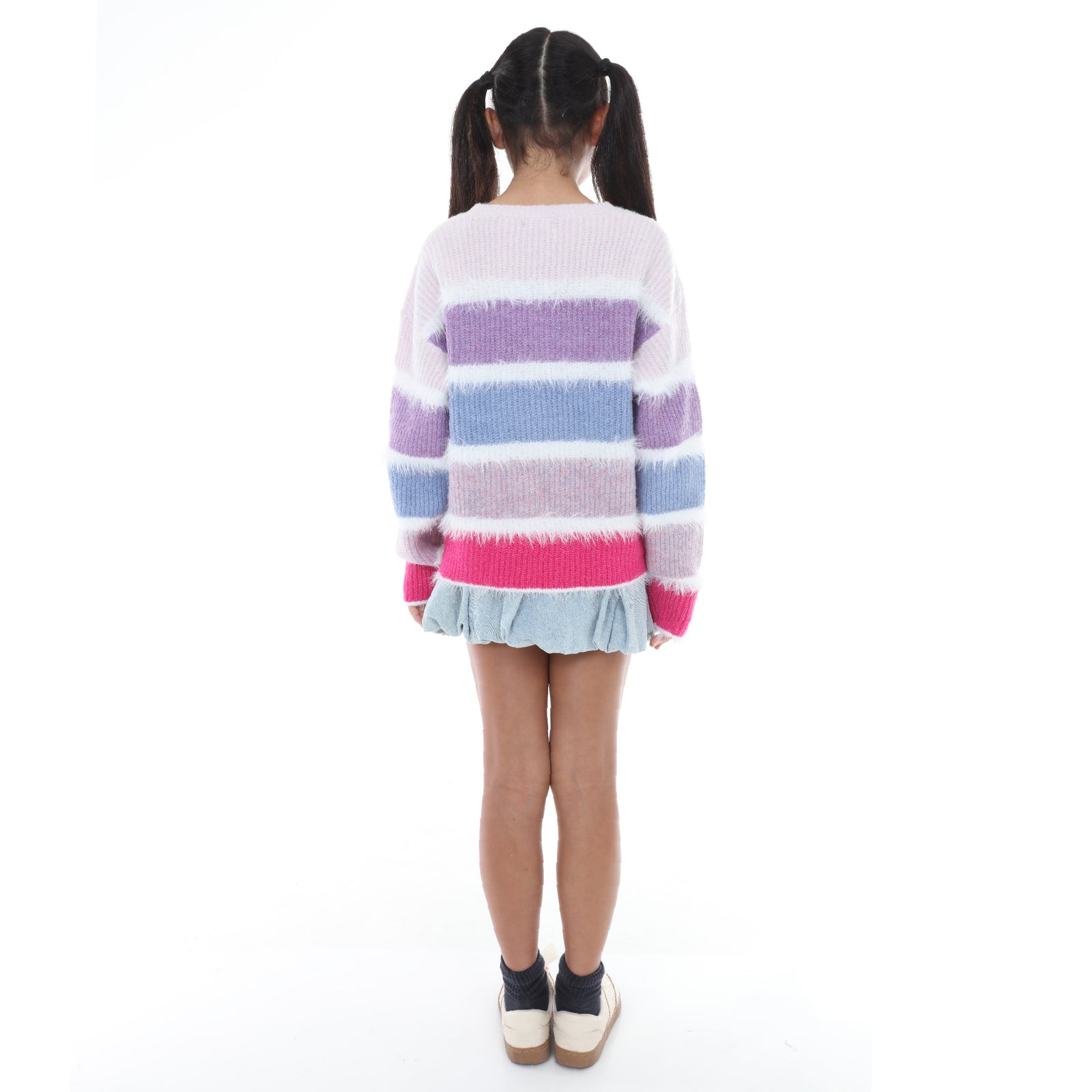 Tween Longsleeve Multistripe Sweater
