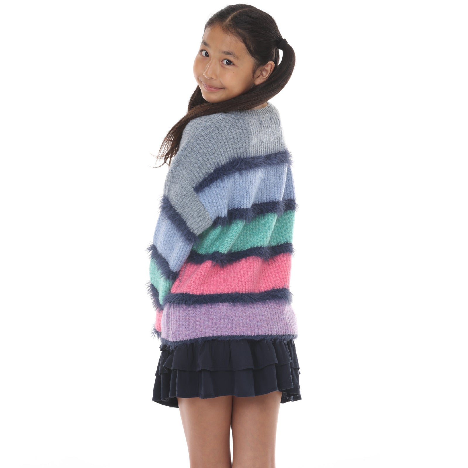 Tween Longsleeve Multistripe Sweater