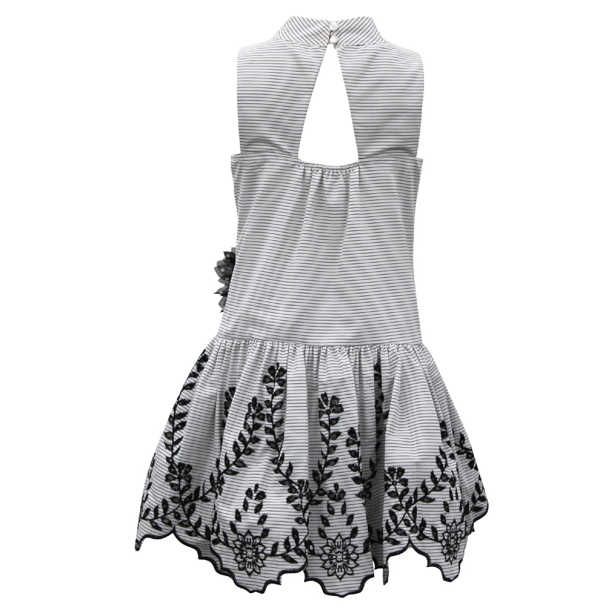 Girls Drop Waist Polka Dot Dress